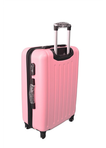 Чемодан пластиковый дорожный на колесах Большой 79 л Розовый (520) RGL (289355978)