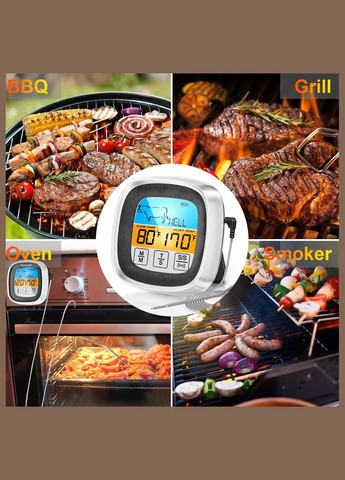 Кулінарний термометр з сенсорним екраном та виносним зондом для м'яса для Духовки / Гриля Уцінка ThermoPro (349822386)