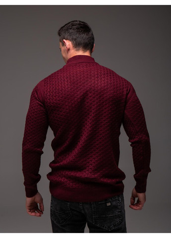 Бордовий демісезонний светр чоловічий джемпер No Brand