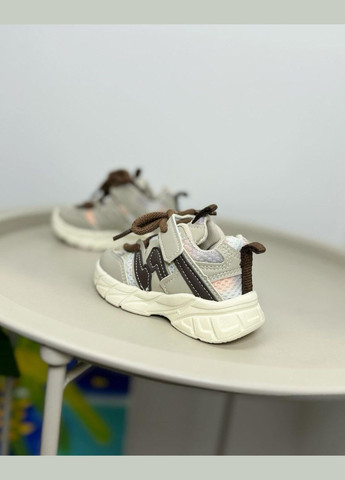 Бежеві літні дитячі кросівки бежеві 1296 No Brand