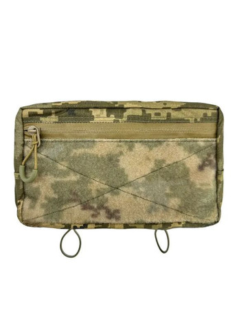 Сумка бананка маленькая из патч панелью ММ-14. Мужская сумка на пояс. HardKIT 8247111-2-HK (370239997)