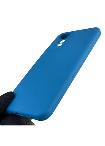 Чохол для Redmi Note 11S силіконовий з мікрофіброю нековзний на сяомі редмі нот 11с синій Xiaomi (366386355)