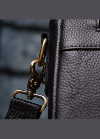 Портфель для мужчин из натуральной кожи 23041 Черный Vintage (348358923)