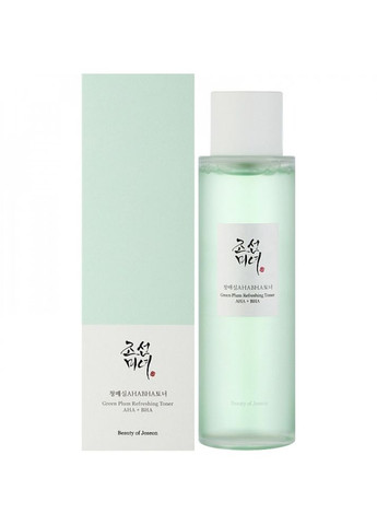 Тонер для обличчя відлущуючий з кислотами Green Plum Refreshing Toner AHA+BHA 150 ml Beauty of Joseon (287327625)