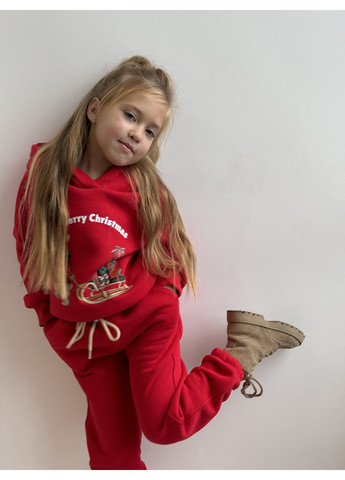 Костюм утеплений для дівчинки Merry Christmas червоний Kashtanchik (366887626)