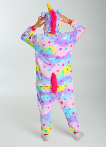 Кигуруми пижама Единорог Звездный женская разноцветная плюшевая Lalapka (369137965)