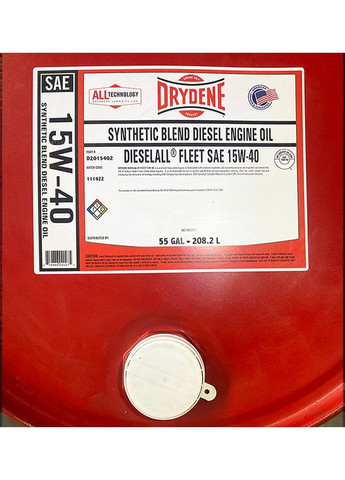 Моторное масло DIESELALL FLT SB 15W40 DR, 208 л. Drydene (322134191)
