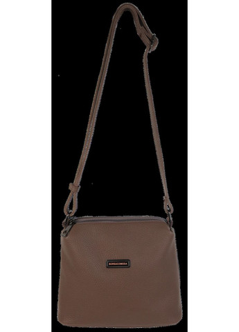 Жіноча наплічна шкіряна сумка бежева Borsacomoda (360894392)