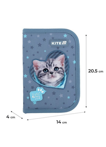 Пенал " " /SP25-622H-3/ 1 від., 2 відв., з наповненням 622H-3 Studio Pets (1/42) Kite (367761747)