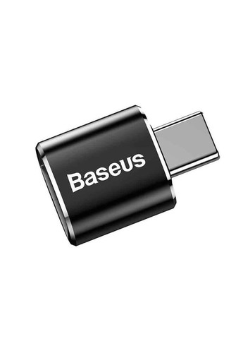 Переходник Female USB to Type-C Male OTG Adapter Converter | 2.4 A Black (CATOTG-01) Baseus (368698427)