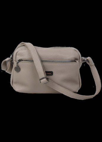 Жіноча шкіряна сумка на плече пісочна Borsacomoda (360893812)