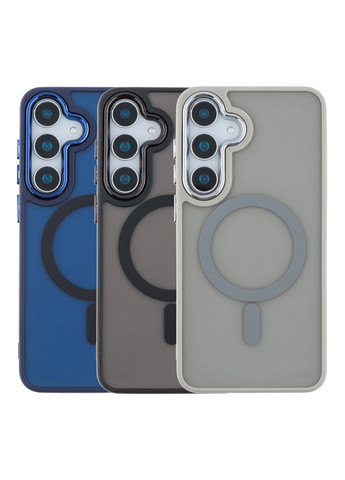 Чохол TPU+PC with Magsafe для Samsung Galaxy S24 5G (S921) Black No Brand Samsung Galaxy S24 5G (S921) (336153382)