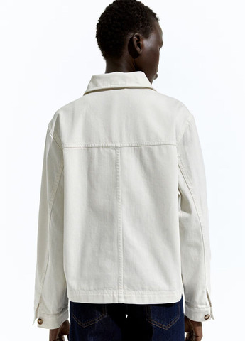 Белая демисезонная куртка H&M