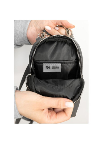 Женская сумка для телефона графитовая Sambag (322870500)