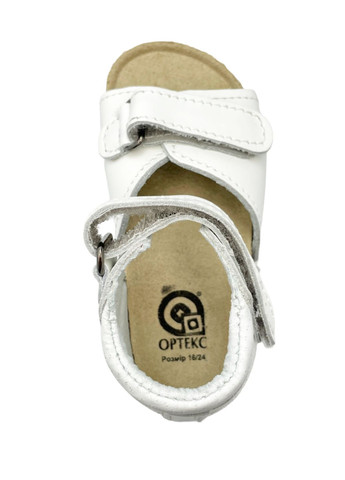Белые повседневные сандалии Ортекс на липучке