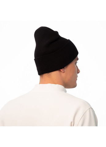 Шапка бини мужская вискоза черная LIAM 644-862 LuckyLOOK 644-862M (322790799)
