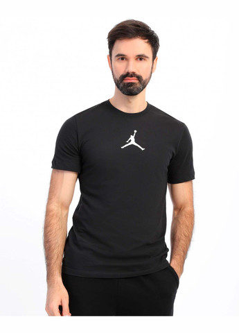 Чорна футболка чоловіча jumpman drifit cw5190-010 чорна Jordan