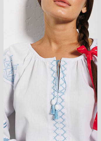 Жіноча вишиванка біла з ластівками на рукавах Arjen (289842234)