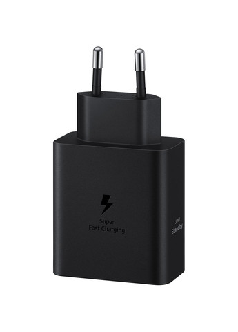 Зарядное устройство сетевое 50Вт 2xUSB-С, кабель USB-C > USB-C, 1.8м, черный Samsung (330028470)