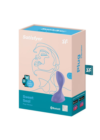 Анальная смарт-пробка с вибрацией Sweet Seal Lilac Satisfyer (335394633)
