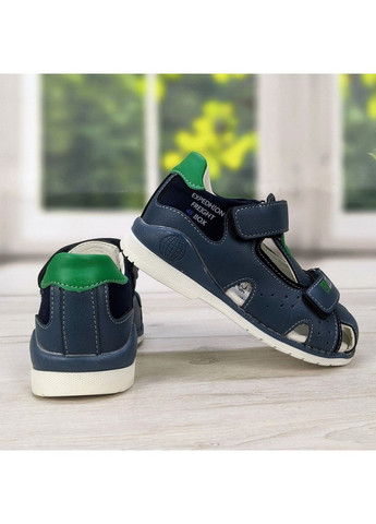 Синие повседневные босоножки детские для мальчика Fashion на липучке