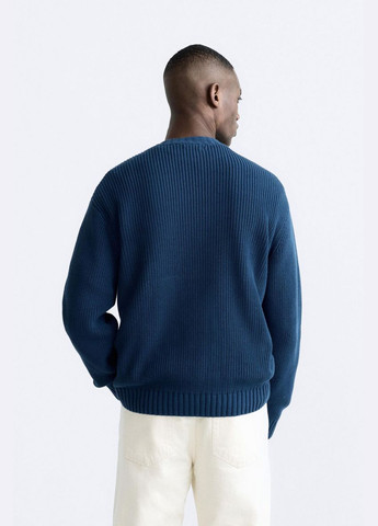 Синий зимний светр Zara 5755/420 Blue