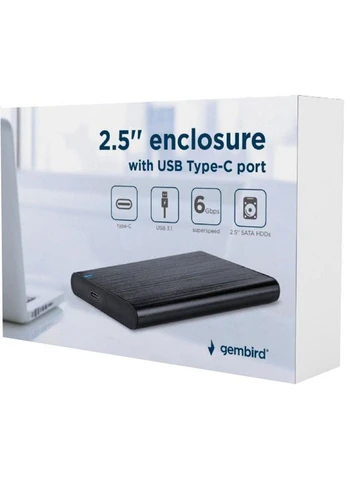 Зовнішня кишеня EE2-U3S-6 Black [124685] Gembird (401538519)