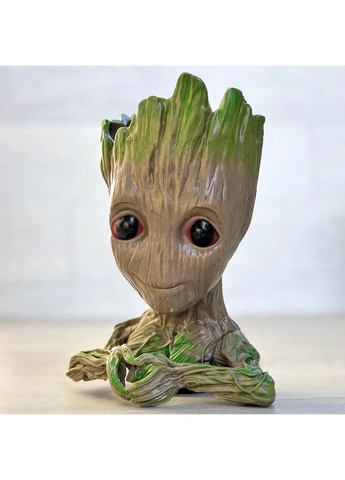 Горшочек для цветов и канцелярии Грут Groot G2 + круглая подставка No Brand (332636511)