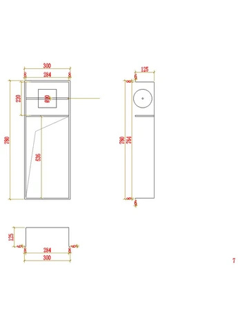 Полка в туалет металлическая встроенная черная Nett TB-78 (352261555)