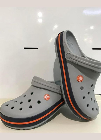 Серебряные крокс крокбенд клог clog Crocs