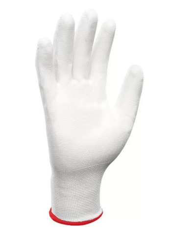 Захисні рукавиці Sensitive Standard (M/, 12 пар) cтрейчеві з поліуретановим покриттям (24291) BLUETOOLS (304289045)