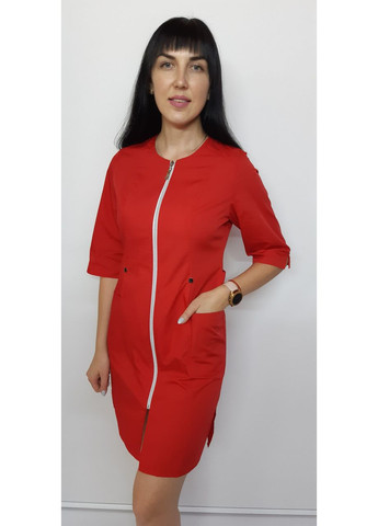 Халат жіночий медичний Мілан блискавка бавовна три чверті рукав 46, No Brand (361360506)