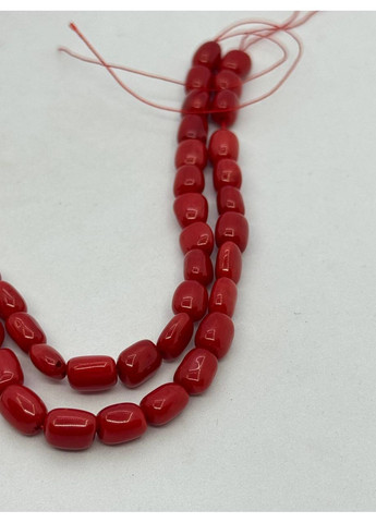 Корал на нитці без застібки 8*5.5 мм 40 см Червоний No Brand (372467952)