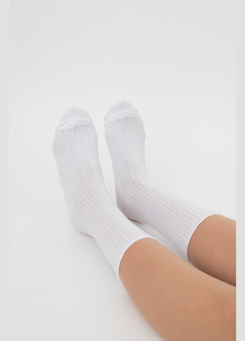 Білі шкарпетки жіночі Giulia однотонні (302820517)