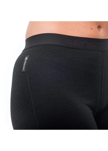 Термоштаны женские Sensor Merino DF черные смесь мериноса No Brand (401270172)