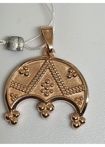 Кулон, амулет серебряная 925 проба подвеска Трирогая лунница плодородия и изобилия Позолота No Brand (363115369)