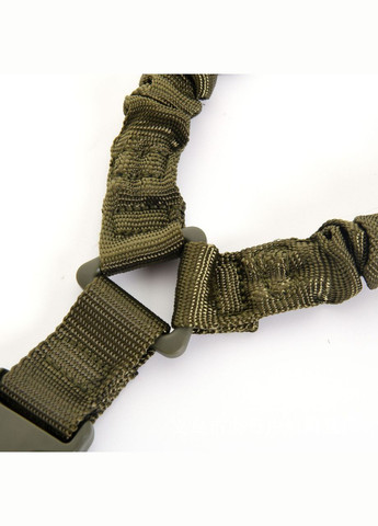 Тактичний одноточковий ремінь з антабкою HB-040 QD зелений олива No Brand (306709555)