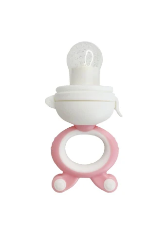 Ниблер для малышей "Зайка с поршнем" Mega Zayka MGZ0004(Pink) с крышкой Megazayka (302673244)