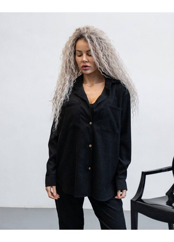 Жіночий Мікро вельветовий костюм: сорочка + штани Україна (361044166)