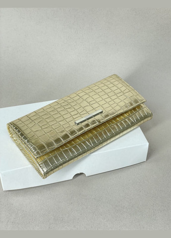 Гаманець жіночий шкіряний лак під рептилію великий Karya Гаманець (345600552)