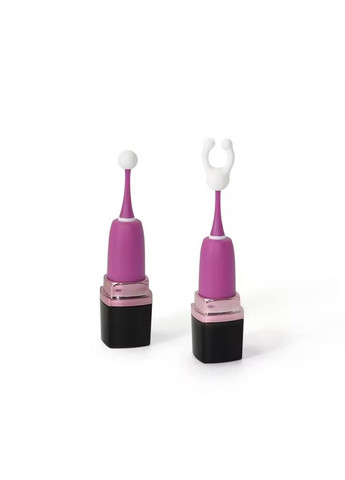 Вибратор для клитора для точечной стимуляции в виде помады, с двумя насадками Sweet Em (306440889)