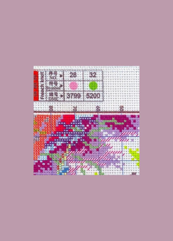 Набор для вышивания по нанесённой на канву схеме "Dolphin". AIDA 14CT printed 36*36 см Joy Sunday (313612970)