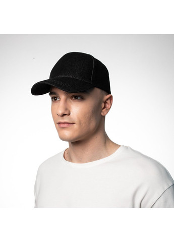 Бейсболка с регулятором мужская джинс черная ЛОГАН 410-015 LuckyLOOK 410-015М (322791633)