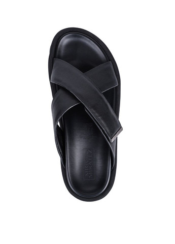 Чоловічі Шльопанці 2245-1 Чорний Шкіра Miguel Miratez (330179768)