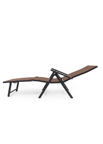 Садовий шезлонг з алюмінієвою рамою Bolzano коричневий Di Volio (301538514)