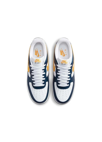 Білі кросівки чоловічі air force 1 07 black/white Nike