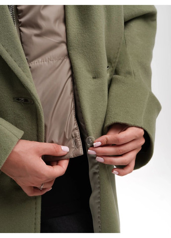Оливкове демісезонне Пальто Олива Esmeralda