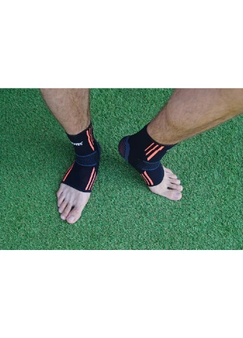 Оригинал! Бандажи на голеностоп PS-6022 Ankle Support Evo Black/Orange (2шт.) Power System (397581756)