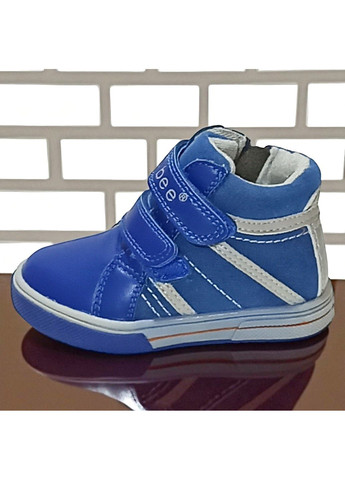 Демісезонні черевики утеплені на флісі хайтопи на липучках для хлопчика Клібі Clibee (361027968)