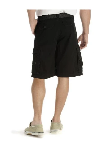 Мужские шорты Men's Dungarees Belted Wyoming Cargo Short, черные, размер 38 Lee slim fit (374903811)